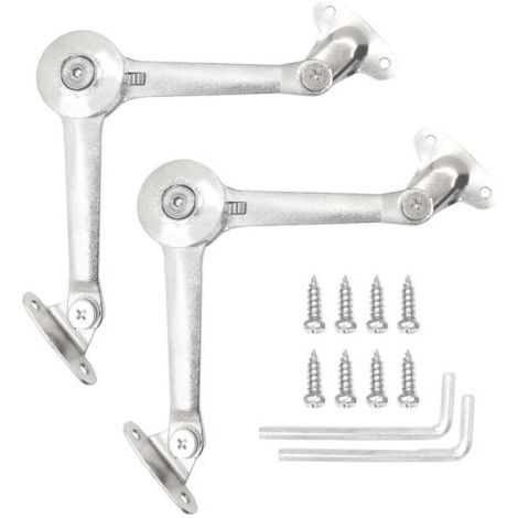 2Pcs Charnière de Couvercle Compas Meuble 40Lbs Ascenseur Réglable de Charnière de Support Alliag de Zinc pour Porte D'armoire de Cuisine Placard Boîte à Jouets (1/4)