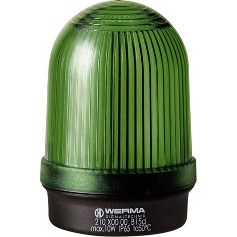 Segnalatore luminoso Werma Signaltechnik 210.200.00 N/A Luce continua 12 V/AC, 12 V/DC, 24 V/AC, 24 V/DC, 48 V/AC, 48 V