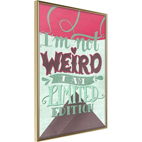 Affiche Murale Encadrée "Limited Edition" 40 x 60 cm Or (1/2)
