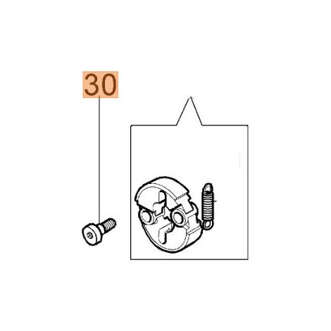 Perno frizione decespugliatore ORIGINALE OLEOMAC 446BP 753 ERGO 4191027FR