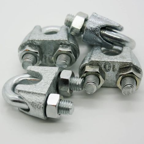MAGGI GROUP - 4 PEZZI - MORSETTI PER FUNE DIN 741 IN ACCIAIO INOX 316 - M5
