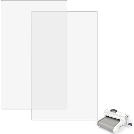 Lot de 2 tampons de découpe en plastique polycarbonate transparent, compatibles avec les machines BSP et BS Switch Plus, plaques de gaufrage (38,1 x 22,2 x 0,3 cm) (1/5)