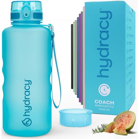 Trinkflasche Fruchteinsatz BPAfrei 2L Schnelltrink Aqua Blau (1/5)