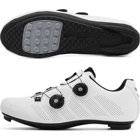 Men's and Women's Cycling Shoes, Road and Mountain Bike Shoes, Breathable Perforations, Rubber Sole, Non-Locking Bike Shoe, Sizes 37-47 EU (1/5)