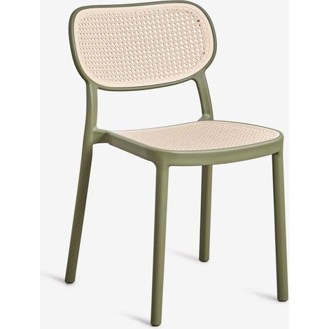 Pack de 4 sillas de jardín apilables en polipropileno Omara SKLUM        (1/5)