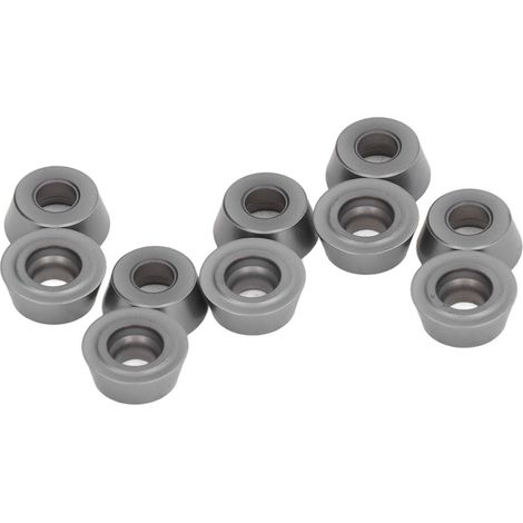 Lot de 10 plaquettes de fraisage CNC en carbure de haute précision pour tours industriels (RDMT1204MOTN). (1/5)