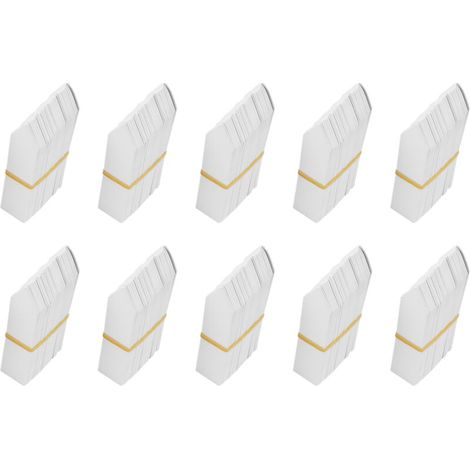 1 000 étiquettes blanches de 10 cm pour plantes, jardin, pépinière, pots en plastique, blanches (1/5)
