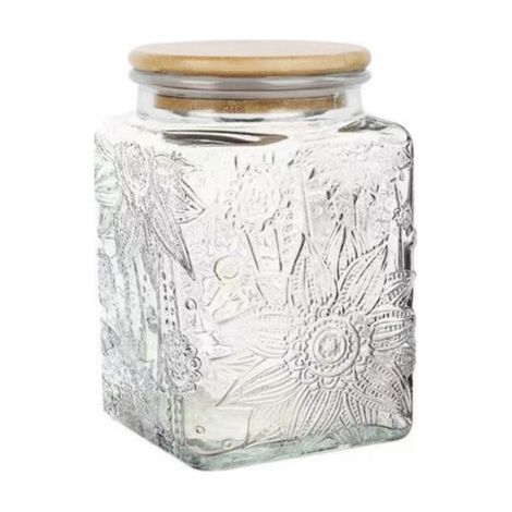 Barattolo in vetro con coperchio in bambù, 750 ml (1/5)