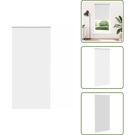 vidaXL Verdunkelungsrollo Weiß 105x210 cm Stoffbreite 100,7 cm (1/5)