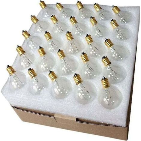 Ampoule sphérique G40 E12 étanche IP44 – Blanc chaud 7W pour éclairage extérieur – Décoration de fête et mariage - cour-7 (1/5)