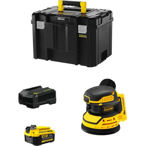 Exzenterschleifer STANLEY FatMax SFMCW220M1T (1 x 4,0 Ah + Ladegerät + TSTAK VI) (1/5)