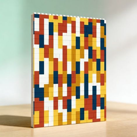 Cadre en briques de construction, cadeau saint valentin pour amoureux (1/5)