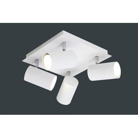 TRIO LEUCHTEN - PLAFONIERA QUADRATA 4xGU10 BIANCO 24x24MM