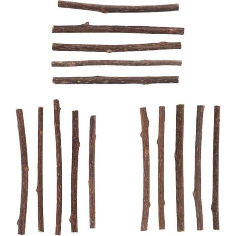 15 natürliche Silberwein-Matatabi-Katzenminze-Sticks zur Reinigung von Katzenzähnen und Backenzähnen - Crezuo