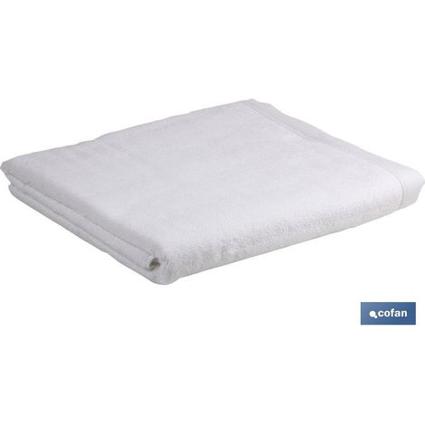 Weißer Badezimmerteppich Gr.1000 Modell Paloma 60x60cm (1/2)