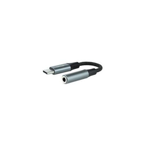 Cavo adattatore Usb-c a Jack 3.5 Grigio Nanocable 10.24.1204