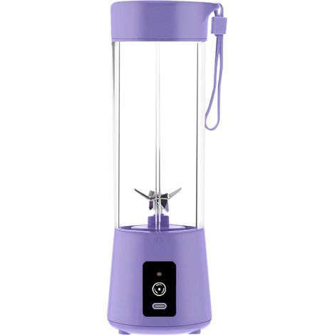 Extracteur de jus multifonctionnel (violet lavande), mini extracteur de jus électrique sans fil, petit format (1/3)