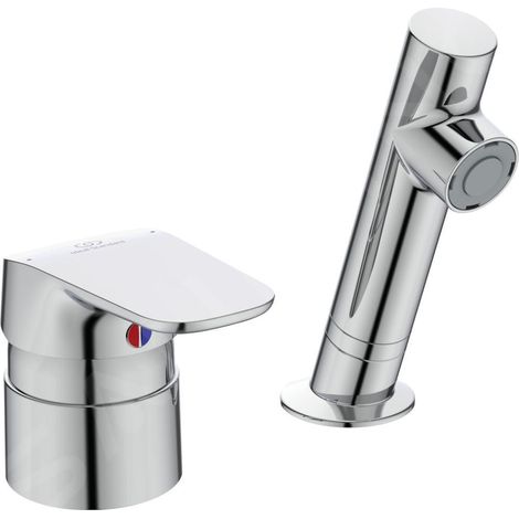 IS Robinet de coiffure Ceraflex, sortie haute HB, sans écoulement, longueur 70 mm, chromé (1/9)