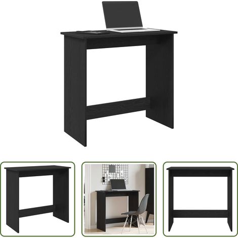 Bureau d'étude -  Bureau Noir 80x40x75 cm Aggloméré (1/5)