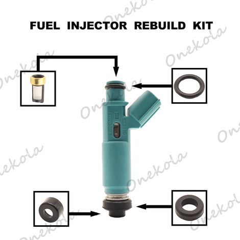 Reparatursatz für Kraftstoffeinspritzdüsen, Dichtung und Filter, kompatibel mit Camry 2.4 Previa 23250-28020 (1/2)