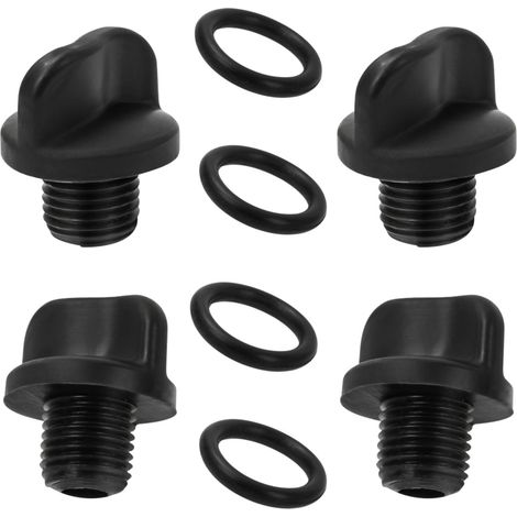 Lot de 4 vis de vidange R0446000 pour pompe de piscine avec joint torique, pièce de rechange pour filtre de piscine et systèmes de traitement de l'eau, accessoires de rechange pour systèmes de (1/5)