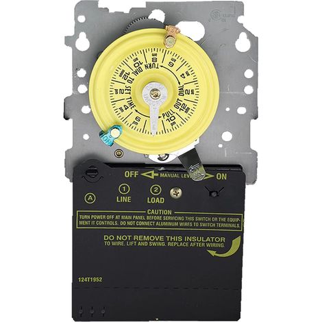 T101M Mechanischer Timer, 120V AC 2HP 40A SPST, Elektromechanischer Timer, Schwarz (Wansheng) (1/5)