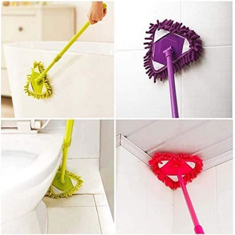 Balai À Franges, Brosse À Épousseter Brosse À Fenêtre À Manche Télescopique Brosse À Plancher (vert) (1/4)