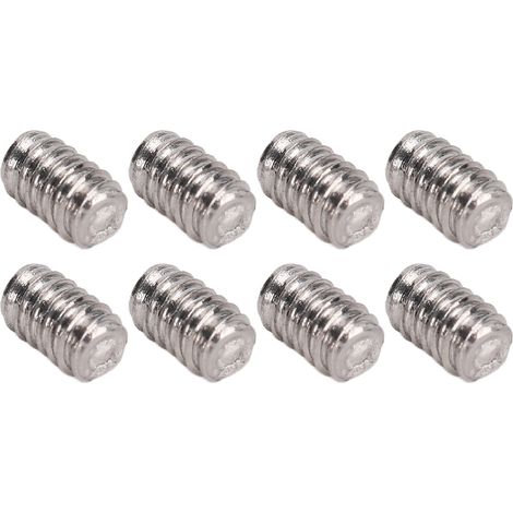 50-teiliges Sortiment an Gewindestiften A2-70 Edelstahl-Madenschrauben M2x3 (1/5)