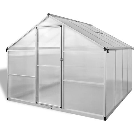 Serre renforcée en aluminium avec cadre de base 6,05 m² (1/5)