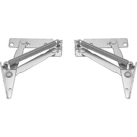Bisagra de cierre suave para armarios de pared, acero inoxidable, 80°, juego de 2 – soporte para puerta elevable