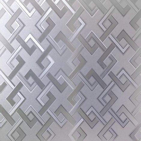 Film adhésif électrostatique anti-UV pour fenêtre, motif carré 45x200cm, protection de la vie privée, décoratif pour maison et bureau (1/4)