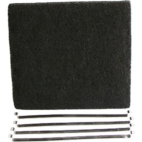 Lot de 2 filtres charbon (23,5x21cm) (71X0704) Hotte DE DIETRICH, BRANDT, SAUTER (1/2)