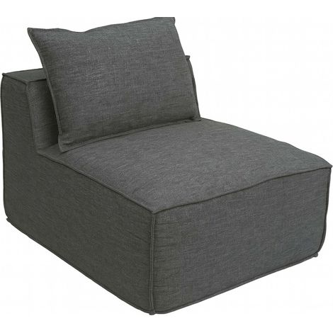 Fauteuil/accessoires pour canapé HWC-O54 fauteuil lounge partie centrale rembourrée tissu/textile (300 g/m2) 63 x 75