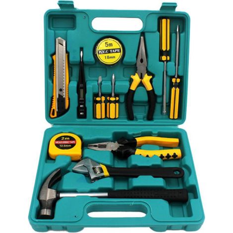 Coffret outils multifonction – tournevis, mètre, règle, cutter, réparation électroménager (1/5)