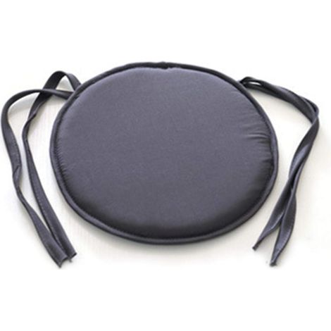 Coussin de siège rond, coussin de chaise avec attaches, housse amovible pour tabouret d'intérieur/extérieur, canapé, coussin circulaire à nouer (1/5)