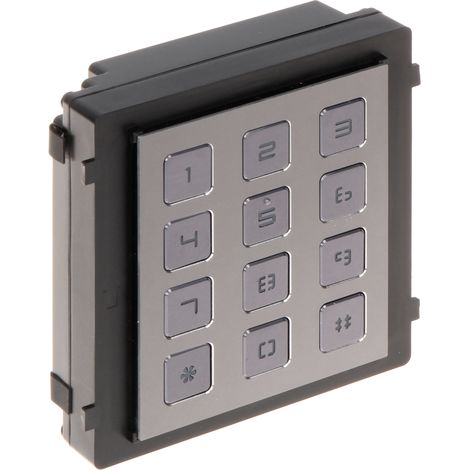 Hikvision DS-KD-KP Intercom-Tastatur Schwarz 12 Tasten
