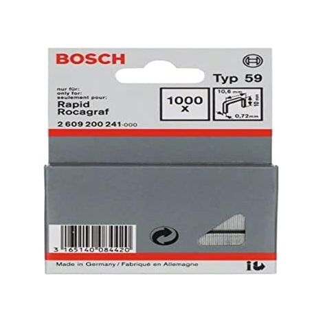 Bosch 1.000x  graffette a  filo fine  tipo 59,  10,6 x  0,72 x  10 mm  - 2609200241 (1/3)