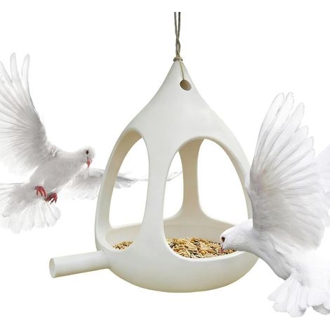 Wild Bird Feeders Rainproof Feeding Large Capacity Tray,Hangable Bird Feeders for Outdoors,for Lawn Backyard Garden Patio (1/5)