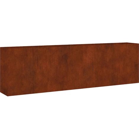 Jardinière  Lit surélevé de jardin 280x40x80 cm acier corten (1/5)