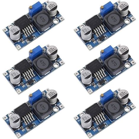 Bardusch-DC DC Convertisseur Abaisseur LM2596 Buck Converter 3,2 40V à 1,25 35V Alimentation Réglable Module 6 Piéces (1/5)