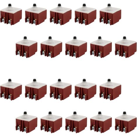 Interrupteur à bouton-poussoir DPST 20X pour meuleuse d'angle Bosch 6-100, 250 V CA 6 A / 125 V/12 A (1/5)