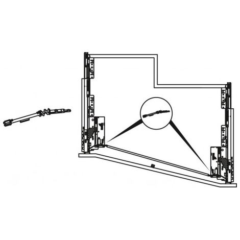 Adaptateur flexible pour Push to open Silen (1/2)