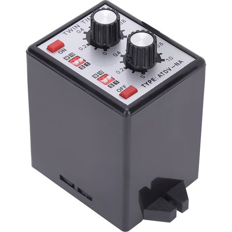 Interrupteur à bouton-poussoir, relais temporisé marche/arrêt, double relais temporisé multisection ATDVNA AC110V 220V (1/5)