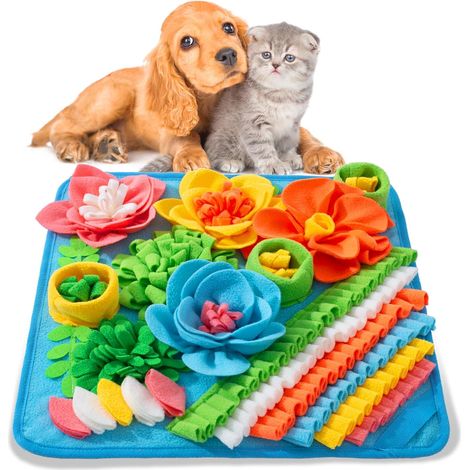 Tapis d'éveil olfactif pour chien — Tapis d'alimentation lente et de stimulation cognitive pour chiens (1/5)