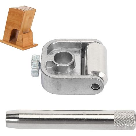 Outil Guide Affûtage Ciseau Portable pour Charpentiers Bâtiment + Porte-Couteau Cuisine Bambou Bloc Rangement Couteaux Maison (1/5)