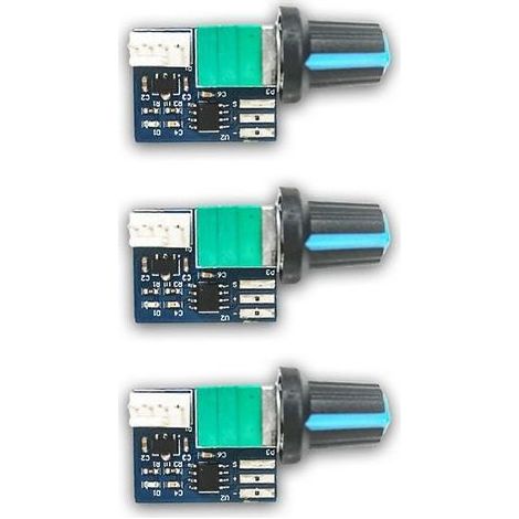 Régulateur de vitesse PWM pour ventilateur de botier d'ordinateur (lot de 3). 12 V. unidirectionnel. 4 broches. basse consommation. silencieux (1/5)