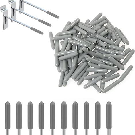 Paquete de 50 protectores de goma extrafuertes para cestas de lavavajillas, color gris