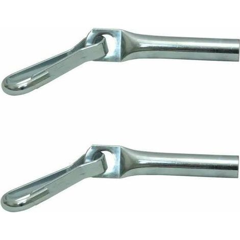 2x Joint d'extrémité de câble avec crochet 8mm en acier Fermeture Bâche Fixation Camion Remorque Corde Piscine