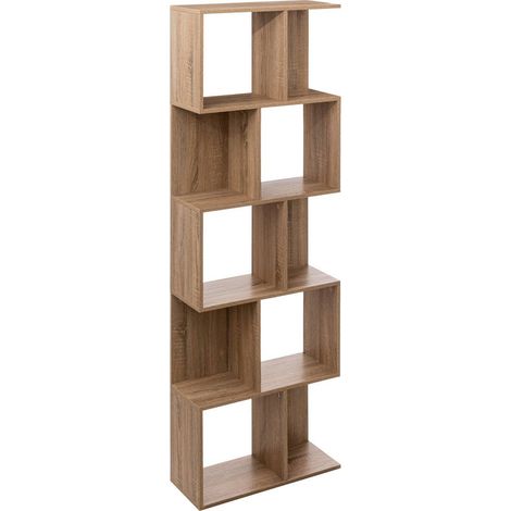 Estantería doble columna beige efecto roble natural - 5five