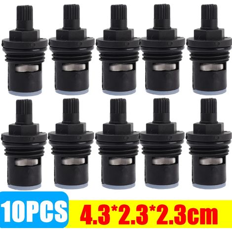 Lot de 10 cartouches de remplacement universelles en plastique pour robinets de cuisine et de salle de bain. Accessoires inclus.